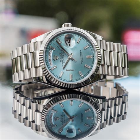 rolex day date blue 36 used|Rolex Day-Date 36 cost.